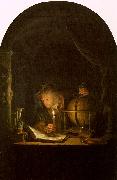 Gerrit Dou Astronomer by Candlelight oil painting reproduction
